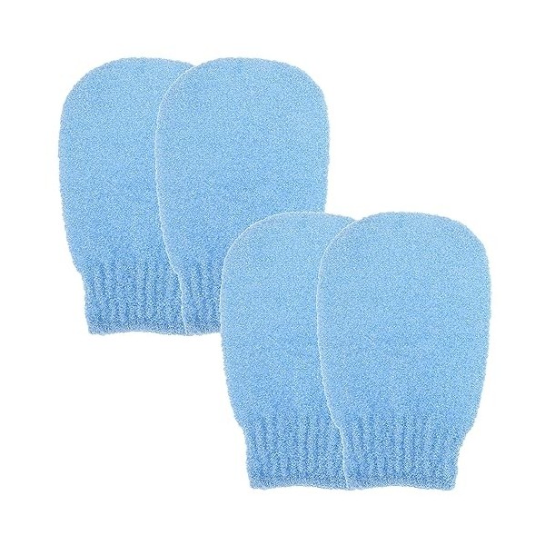 Sibba Lot De 2 Paires De Gants Exfoliants Pour Enlever La Saleté Et Les Peaux Mortes Exfoliant Corporel Pour Bain De Douche E