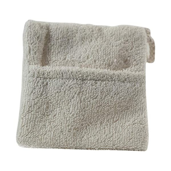 martini SPA - Bio - Gant porte-savon en coton biologique, beige, 12 x 11 x 2 cm, 22 g, 1 unité