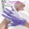 Demason 5 Pairs Gants Exfoliants, Gants Gommage Corps Double Face pour Hommes Femmes Enfants Couleurs Assorties pour Douche, 