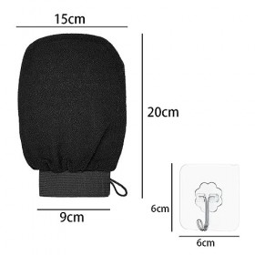 XHNFCU Lot de 4 Gants Exfoliants pour le Corps Avec 4 Crochets, Gants pour Femme et Homme, Exfolie Efficacement la Peau Morte