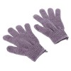 Yushu - 2 gants de douche et de bain, gants de bain à cinq doigts, luffa exfoliant, gant de nettoyage de la boue, gant de toi