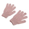 Yushu - 2 gants de douche et de bain, gants de bain à cinq doigts, luffa exfoliant, gant de nettoyage de la boue, gant de toi