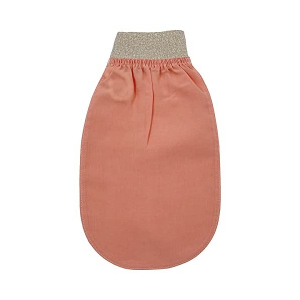 Feel Fine Gant exfoliant 100 % soie pour femmes et hommes pour douche, hammam et spa Rouge Gants exfoliants