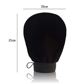 Kafeiya Gants Exfoliants,2 pièces Gant Exfoliant pour Gommage Corps et Visage Enlève les Cellules Mortes de la Peau et Exfoli