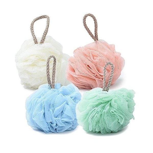 Fleurs Bain Éponge Douche Bain Mousse Loofahs Brosse Éponge Loofah peau douce Brosse exfoliante corps Loofah maille pour homm