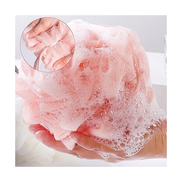 Fleurs Bain Éponge Douche Bain Mousse Loofahs Brosse Éponge Loofah peau douce Brosse exfoliante corps Loofah maille pour homm