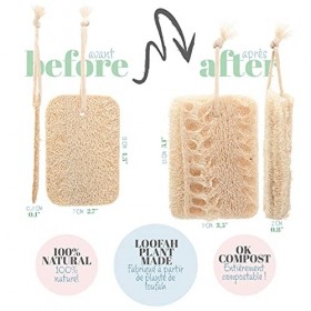 Lot de 10 Yesgreener™✮Marque Française✮ Eponge Cuisine En Loofah|Lavable & Reutilisable |100% Compostable| Zero Dechet Éponge