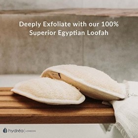 Hydrea London Gant de Bain exfoliant luffa égyptien Biologique Naturel LMT1