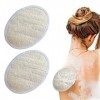 Éponge en Luffa Naturelles, Coussin Exfoliant Loofah, Luffa de Douche Éponge Exfoliante, 2 Pièces Laveur de Corps de Visage C