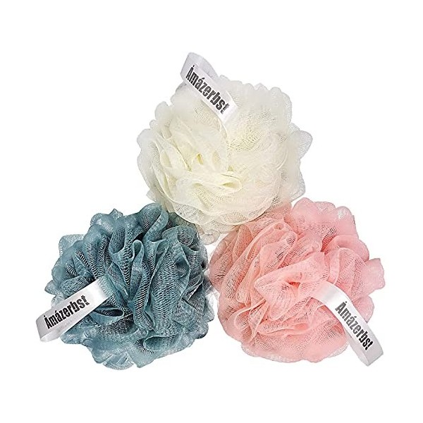 Amazerbst Lot de 3 éponges luffa pour homme et femme