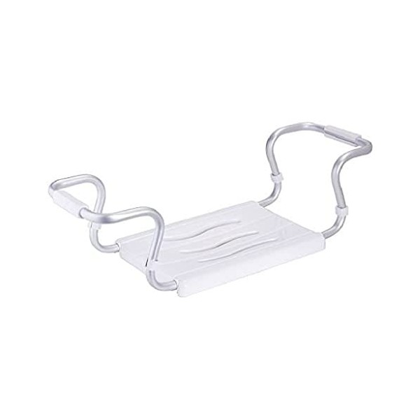 MSV Grand siège de Baignoire Extensible 50-70cm Blanc - Max 120kg