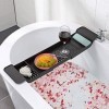 WINAKUI Plateau de baignoire réglable - Étagère extensible pour salle de bain - Égouttoir à vaisselle rétractable pour cuisin