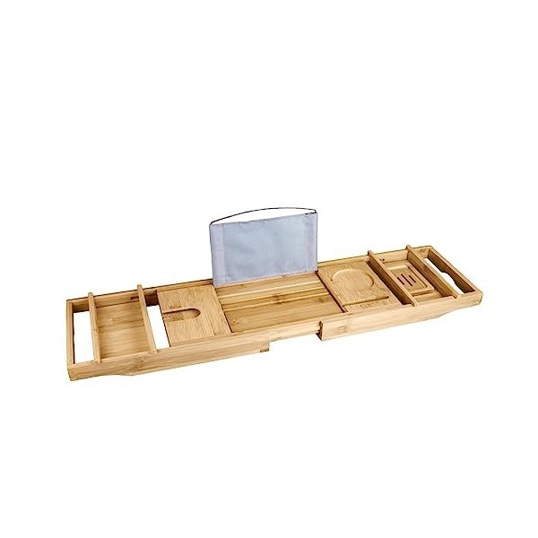 Vivezen - Plateau de Baignoire Extensible et modulable en Bambou