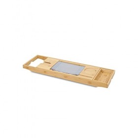 Étagère de Baignoire en Bois Planche de Baignoire - Accessoires de Baignoire Étagère de Baignoire 70-100 cm Extensible