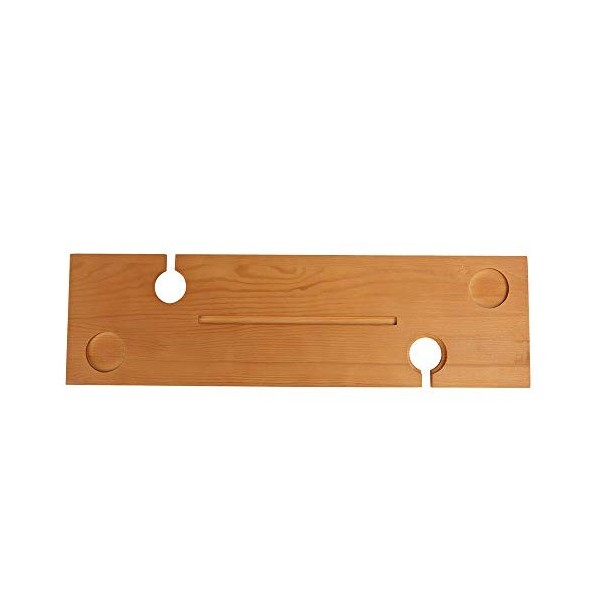 Kabalo Tablette de Plateau de Plateau de Bain en Bois, Porte-Verre, Bougie et Tablette de vin