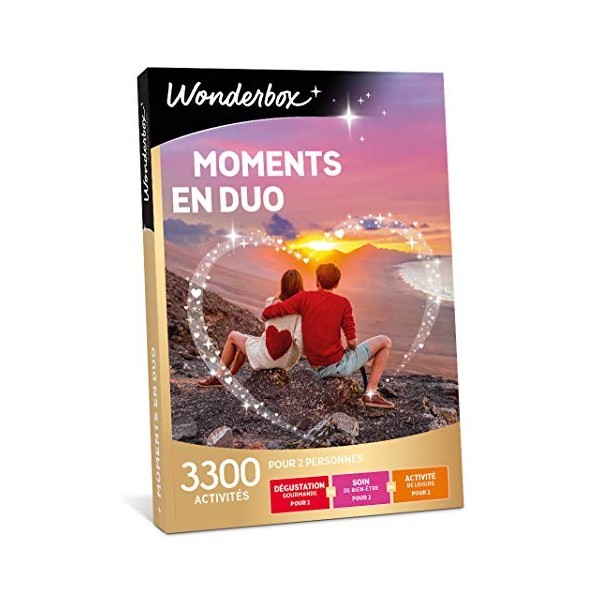 Wonderbox - Coffret cadeau - MOMENTS EN DUO – idée cadeau- 3300 activités à partager