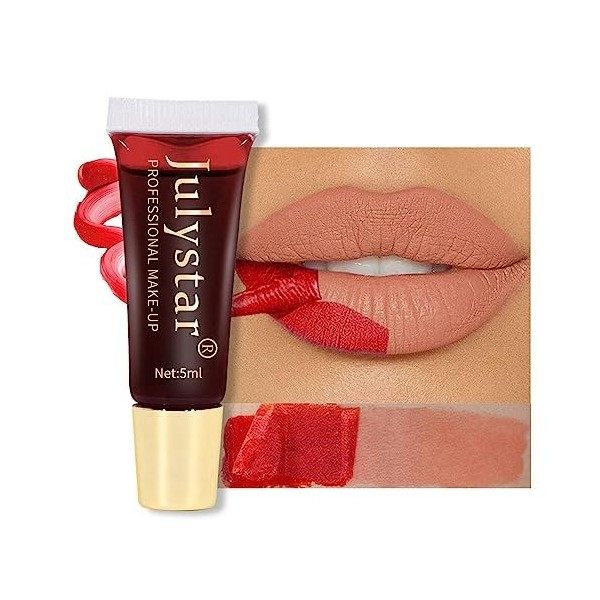 Lip Stain Peel Off longue durée,Brillant à lèvres coloré Peel-Off | Teinte de masque, imperméable et durable, se décolle faci