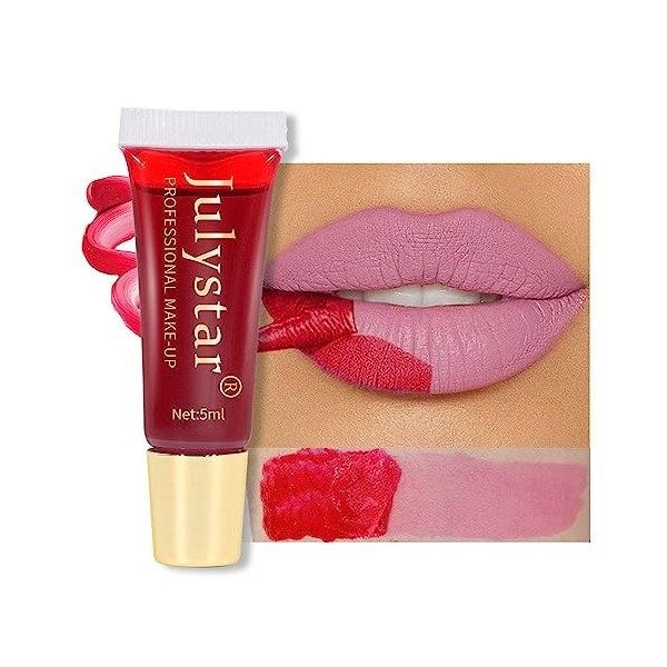 Lip Stain Peel Off longue durée,Brillant à lèvres coloré Peel-Off | Teinte de masque, imperméable et durable, se décolle faci