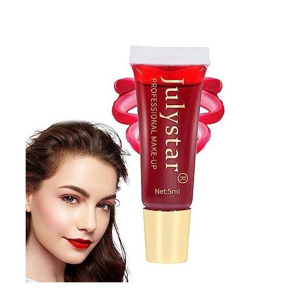 Décoller le rouge à lèvres - Peel-Off Masque Teinté Gloss,Imperméable, longue durée - Peel Away Lip Stain Look Beautiful - po