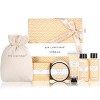 Spa Luxetique Coffret Soin Femme - 6pcs Coffrets de Bain et de Soins, Coffret Cadeau Vanille, Compris CrèMe pour les Mains, G