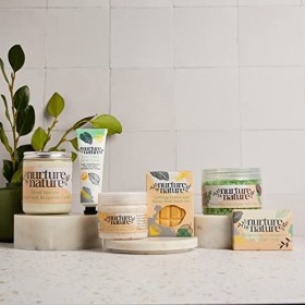RELAXANT ET ÉNERGISANT | Ensemble cadeau pour le bain Nurture By Nature pour femmes | Sels de bain, huiles essentielles, lava