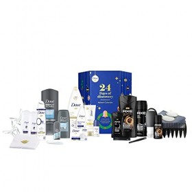 Axe & Dove Calendrier de lAvent, Coffret Cadeau pour Homme et Femme, Idéal à offrir, Sélection de 24 produits de beauté
