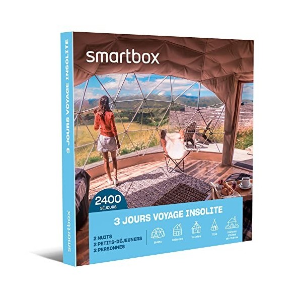 SMARTBOX - Coffret Cadeau Couple - Idée cadeau original pour deux à choisir parmi 1 650 séjours atypiques