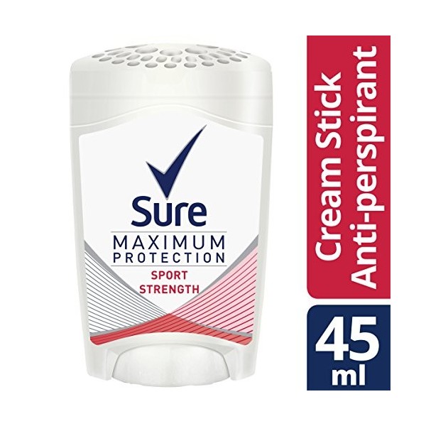 Sure Maximum Protection Sport Strength Anti-transpirant Stick Crème 45 ml