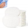 Salmue Coussinets absorbants jetables en coton de qualité supérieure pour aisselles et aisselles pour homme et femme 60 