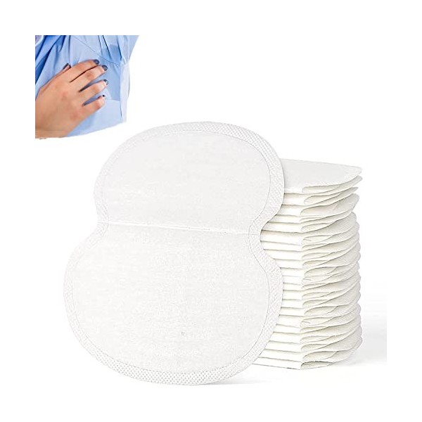 Salmue Coussinets absorbants jetables en coton de qualité supérieure pour aisselles et aisselles pour homme et femme 60 