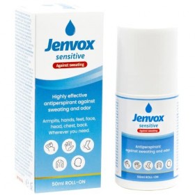 Jenvox Classic Sensitive Antitranspirant pour la transpiration et les odeurs, dure jusquà 7 jours, roll-on, non parfumé, trè