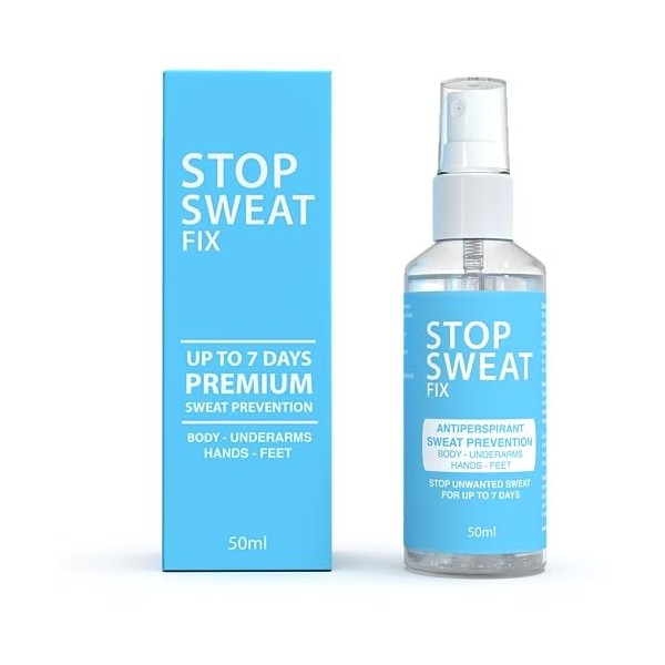 Spray anti-transpiration - corps, aisselles, mains et pieds