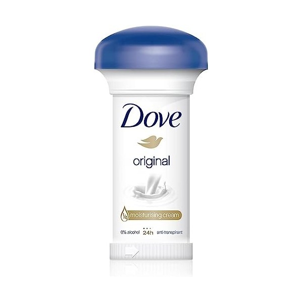 Dove Crème Antitranspirante Originale, 50 ml x 6 paquets - PROMOO