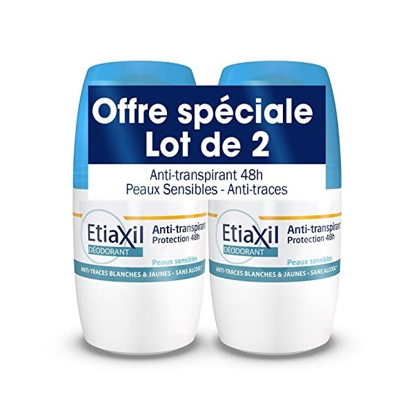 ETIAXIL - Anti-transpirant - Traitement Transpiration Modérée - Aisselles - Protection 48h - Roll On - Fabriqué en France - 5