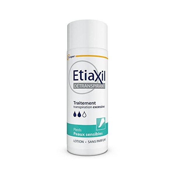 ETIAXIL - Détranspirant - Traitement Transpiration Excessive - Pieds et Mains - Peaux Sensibles - 100 ml