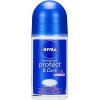 NIVEA Déodorant Bille Protect & care 1 x 50 ml protection efficace 48H, déo inspiré de la crème, soin femme sans alcool