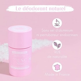 MUSC INTIME La Marque Officielle - Tes Essentiels Musqués - Déodorant Naturel Anti Transpirant 50g & 30 Lingettes Intimes Net
