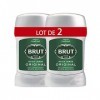 Brut Original Déodorant Homme Stick Sans Alcool, Sans Sels dAluminium, Efficacité Longue Durée Lot de 2x50ml 