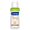 SANEX - Déodorant Spray Zéro% 0% Peaux Sensibles - Déodorant pour Homme et Femme - Efficacité 24 h - Sans Alcool, Sans colo