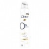 Dove 0% Déodorant Femme Fraîcheur 24h, Hydrate et réduit lirritation de la peau, Parfum Dove Original, Spray de 200ml