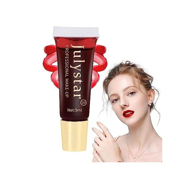 Lip Stain Peel Off longue durée | Brillant à lèvres,Teinture à lèvres colorée à décoller, longue durée, tache à lèvres pour l