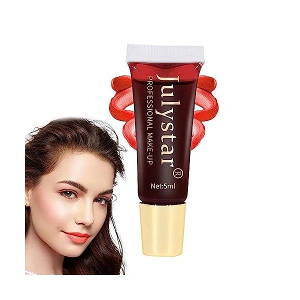 Lip Stain Peel Off longue durée | Brillant à lèvres,Teinture à lèvres colorée à décoller, longue durée, tache à lèvres pour l