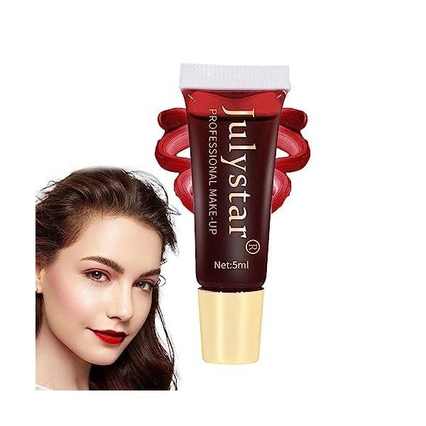 Lip Stain Peel Off longue durée | Brillant à lèvres,Teinture à lèvres colorée à décoller, longue durée, tache à lèvres pour l