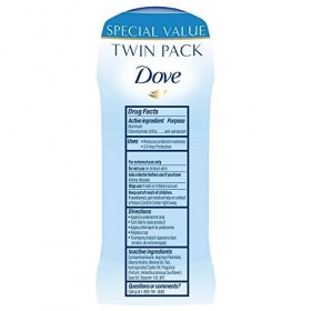 Dove - Invisible Déodorant solide, propre Original - 2,6 oz - 4 pk par