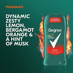 Degree Deodorant 2.7oz Mens Sport 3 Pack by Degree