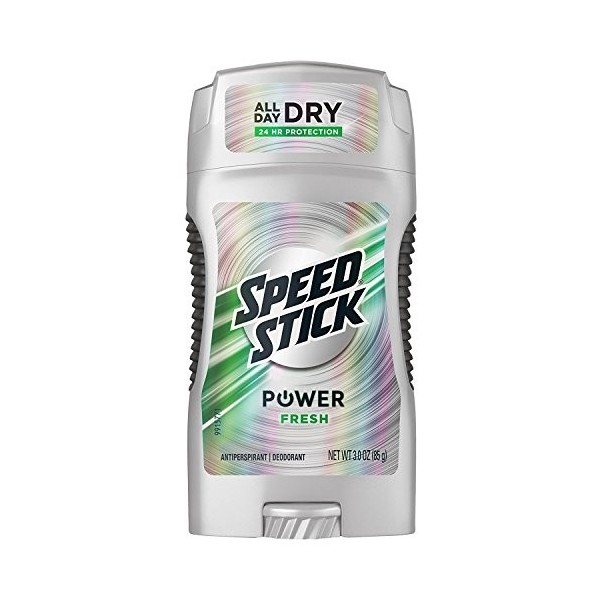 Speed Stick Power Antiperspirant/Deodorant, Fresh Scent, 3 Ounce Pack of 6 by Mennen English Manual 