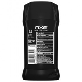 AXE Déodorant anti-transpirant Dark Temptation - Solide à application sèche invisible - Aussi irrésistible que le chocolat - 