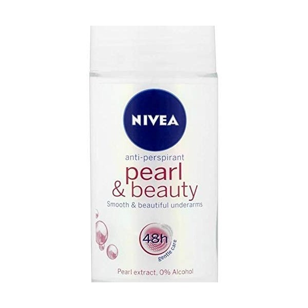 Anti-transpirant Nivea Pearl and Beauty 48 heures - 50 ml Lot de 6 - Lemballage peut varier