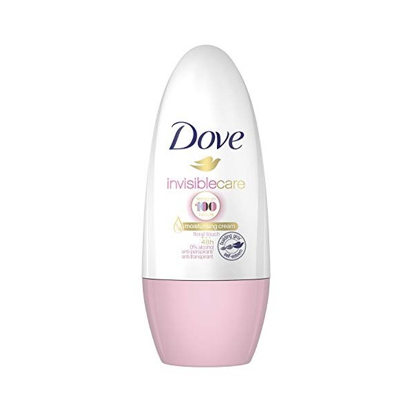 Dove Invisible Care Lot de 6 déodorants roll-on anti-transpirant 50 ml