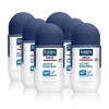 Sanex Men Active Control Lot de 6 déodorants anti-transpirants à bille Blanc 50 ml